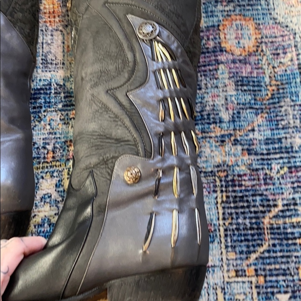 VINTAGE VERO CUOIO ITALIAN LEATHER BOOT - Picture 4 of 14